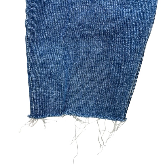 Abercrombie & Fitch The Mom High Rise Straight Leg Jean Size 16S Medium Blue - Picture 10 of 14